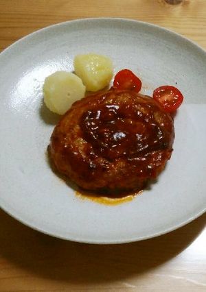 30分で甘いハンバーグ！-レシピのメイン写真