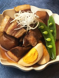 角煮風豚バラと里芋の煮物-レシピのメイン写真