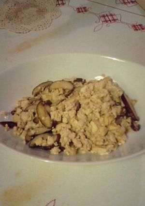 豆腐と椎茸の炒め物-レシピのメイン写真