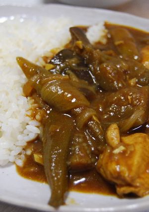 茄子とオクラのチキンカレー-レシピのメイン写真
