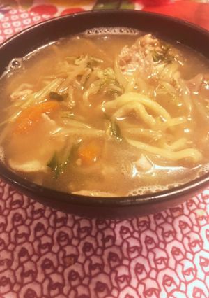 鶏ガラいりこ昆布からスープ、塩ラーメン♪-レシピのメイン写真