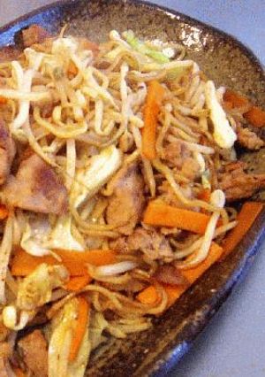 しゃっきりモヤシ焼きソバ-レシピのメイン写真