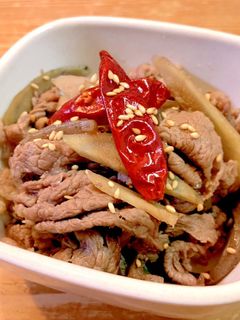 簡単!牛ごぼう-レシピのメイン写真