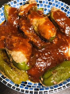 剥がれにくい!簡単!ピーマンの肉詰め-レシピのメイン写真