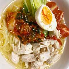 รูปของ 【ダイエット中に！】糖質0麺で冷麺風