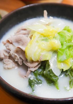 麹甘酒を使った生姜豆乳鍋-レシピのメイン写真