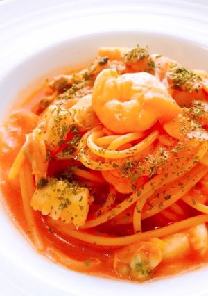 ワンポットパスタ　簡単ペスカトーレ-レシピのメイン写真
