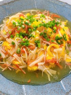 ふわふわ卵のカニかまあんかけ中華風-レシピのメイン写真