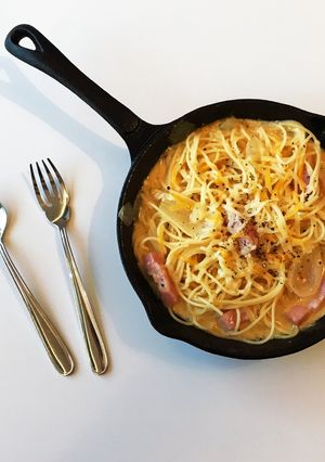 濃厚クリームパスタ　生クリームなし-レシピのメイン写真