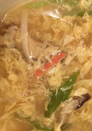 小３中華ウエイパ葱カニ玉スープ( ᐛ )-レシピのメイン写真