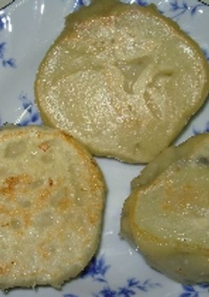 茄子を味わう丸茄子のおやき（焼きＶｅｒ）-レシピのメイン写真