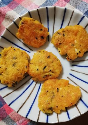 【離乳食後期】ベタベタしないお豆腐おやき-レシピのメイン写真
