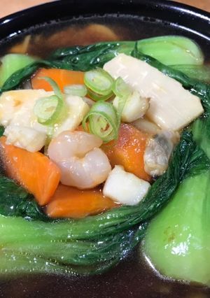 ミニ青梗菜のあんかけラーメン-レシピのメイン写真
