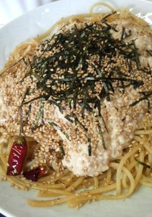 濃厚まったりヘルシー♪ゴマ胡麻豆腐スパ♪-レシピのメイン写真