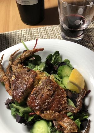 ソフトシェルクラブの揚げ焼き-レシピのメイン写真
