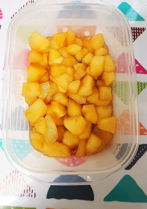 ゴロゴロ果肉の林檎蜂蜜コンポート-レシピのメイン写真