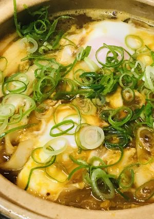 煮込みうどん●赤味噌風味の餅＆玉子うどん-レシピのメイン写真