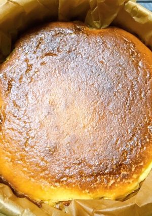 ワンボウルで簡単!バスク風チーズケーキ-レシピのメイン写真