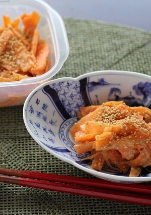 にんじんの味噌マヨ和え☆レンチン-レシピのメイン写真