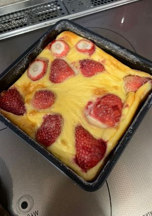 いちごのクラフティ-レシピのメイン写真