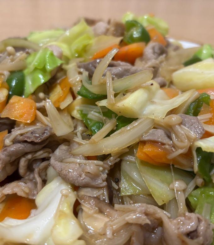 豚切り落としと野菜のオイスター醤油炒め-レシピのメイン写真