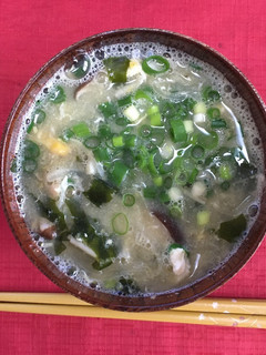 朝から栄養満点!具沢山卵の味噌汁-レシピのメイン写真