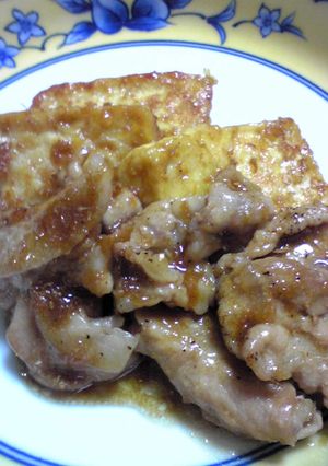 木綿豆腐と豚肉のオイスターな生姜焼き-レシピのメイン写真