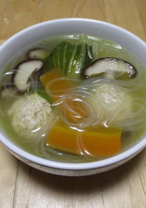 鶏団子春雨スープ☆-レシピのメイン写真