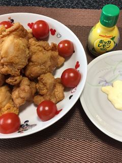 鶏モモ唐揚げガーリック風!(^^)!-レシピのメイン写真