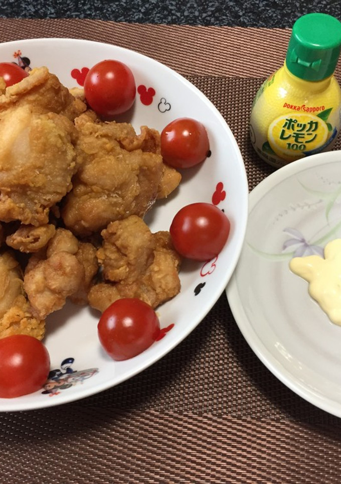 鶏モモ唐揚げガーリック風!(^^)!-レシピのメイン写真