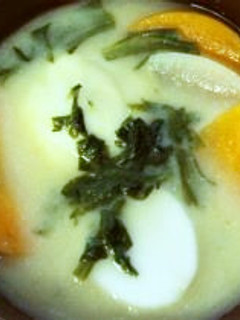 あん餅雑煮風みそ汁-レシピのメイン写真
