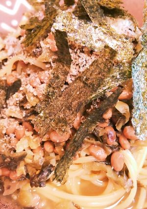 超簡単ヘルシー高菜納豆パスタ-レシピのメイン写真