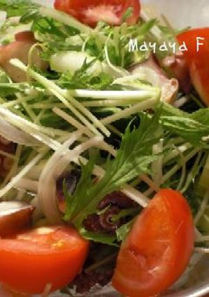 タコと水菜のさっぱりサラダ-レシピのメイン写真