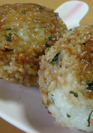 塩しそ入り焼きおにぎり♪-レシピのメイン写真