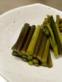 ワラビのアク抜き おひたし-レシピのメイン写真