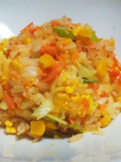 鮭とコーンの炒飯-レシピのメイン写真