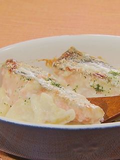 フライパンで簡単!秋鮭グラタン-レシピのメイン写真