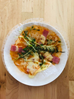 ライスペーパーピザ-レシピのメイン写真