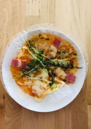 ライスペーパーピザ-レシピのメイン写真