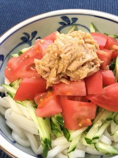 ベジ♪汁なしツナ坦々うどん-レシピのメイン写真