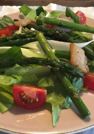 野菜とベーコンのサラダ(朝ごはん)-レシピのメイン写真