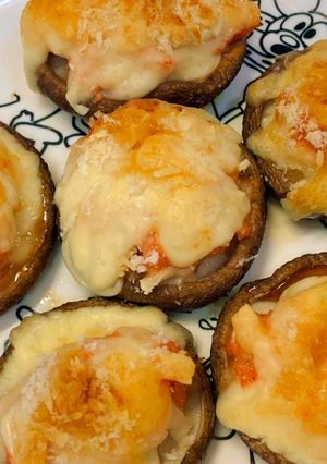 乗せるだけ！しいたけの明太子チーズ焼き-レシピのメイン写真