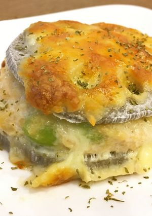 サクサクれんこんの重ね焼き-レシピのメイン写真