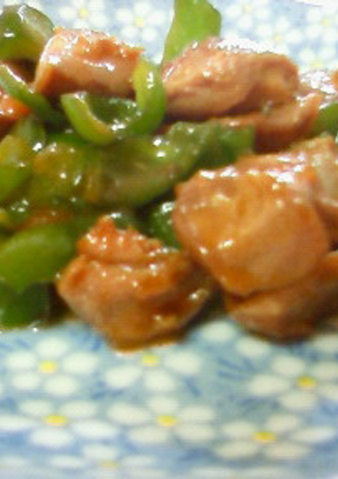 ご飯がススム♡砂ずりとピーマンの炒め物-レシピのメイン写真
