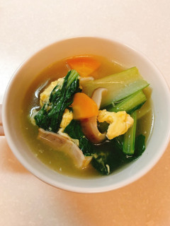 小松菜たっぷり野菜スープ-レシピのメイン写真