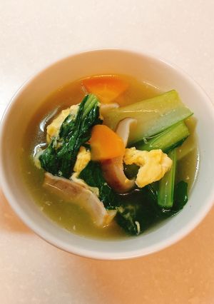 小松菜たっぷり野菜スープ-レシピのメイン写真