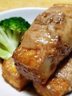 厚揚げの肉巻き❮すき焼きのタレ味❯-レシピのメイン写真