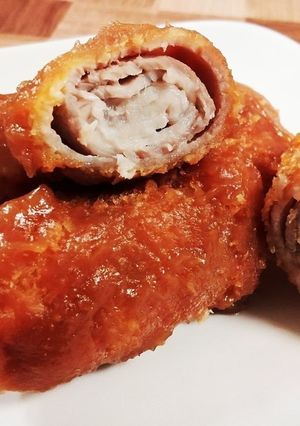 お弁当に☆柔らかロール味噌かつ-レシピのメイン写真