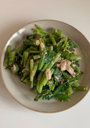 ツナとほうれん草の胡麻和え-レシピのメイン写真