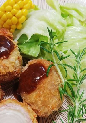 小ぶり玉ねぎのチーズロールカツ-レシピのメイン写真